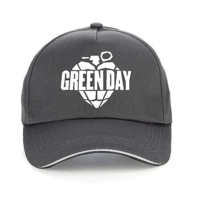 Green Day 100% Cotton Baseball Cap Men Women Adjustable Snapback Hat SJA9