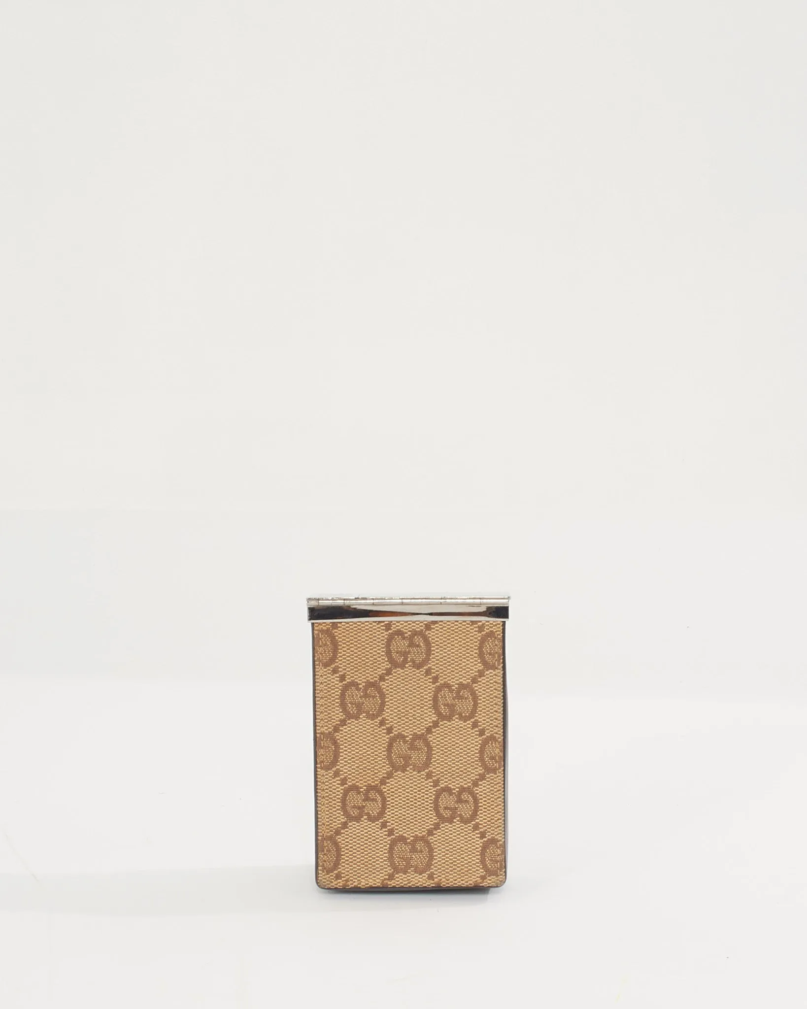 Gucci Brown Canvas Cigarette Box