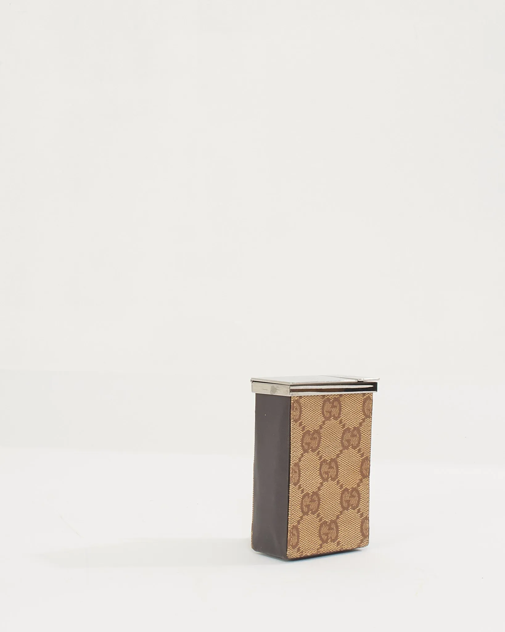 Gucci Brown Canvas Cigarette Box
