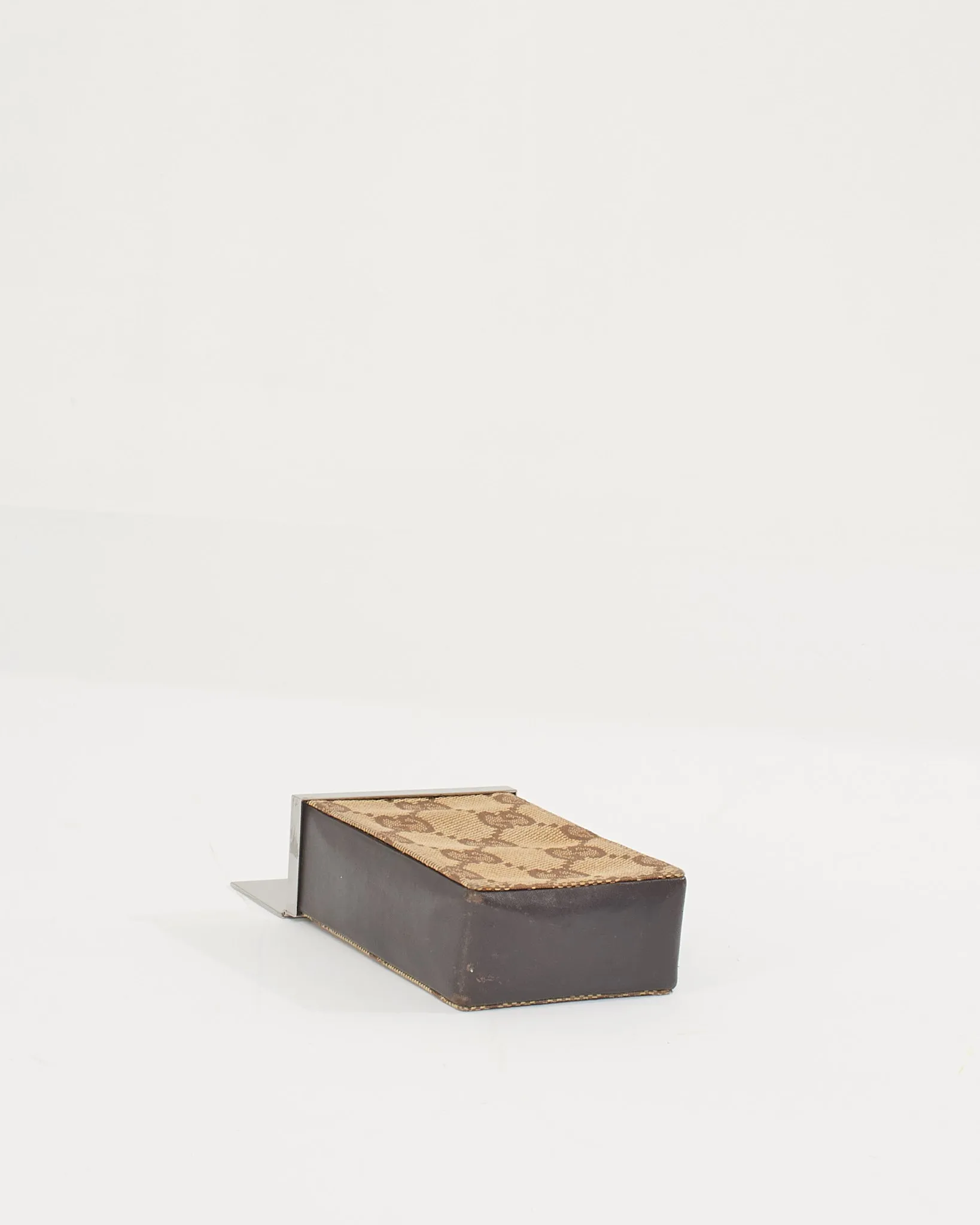 Gucci Brown Canvas Cigarette Box