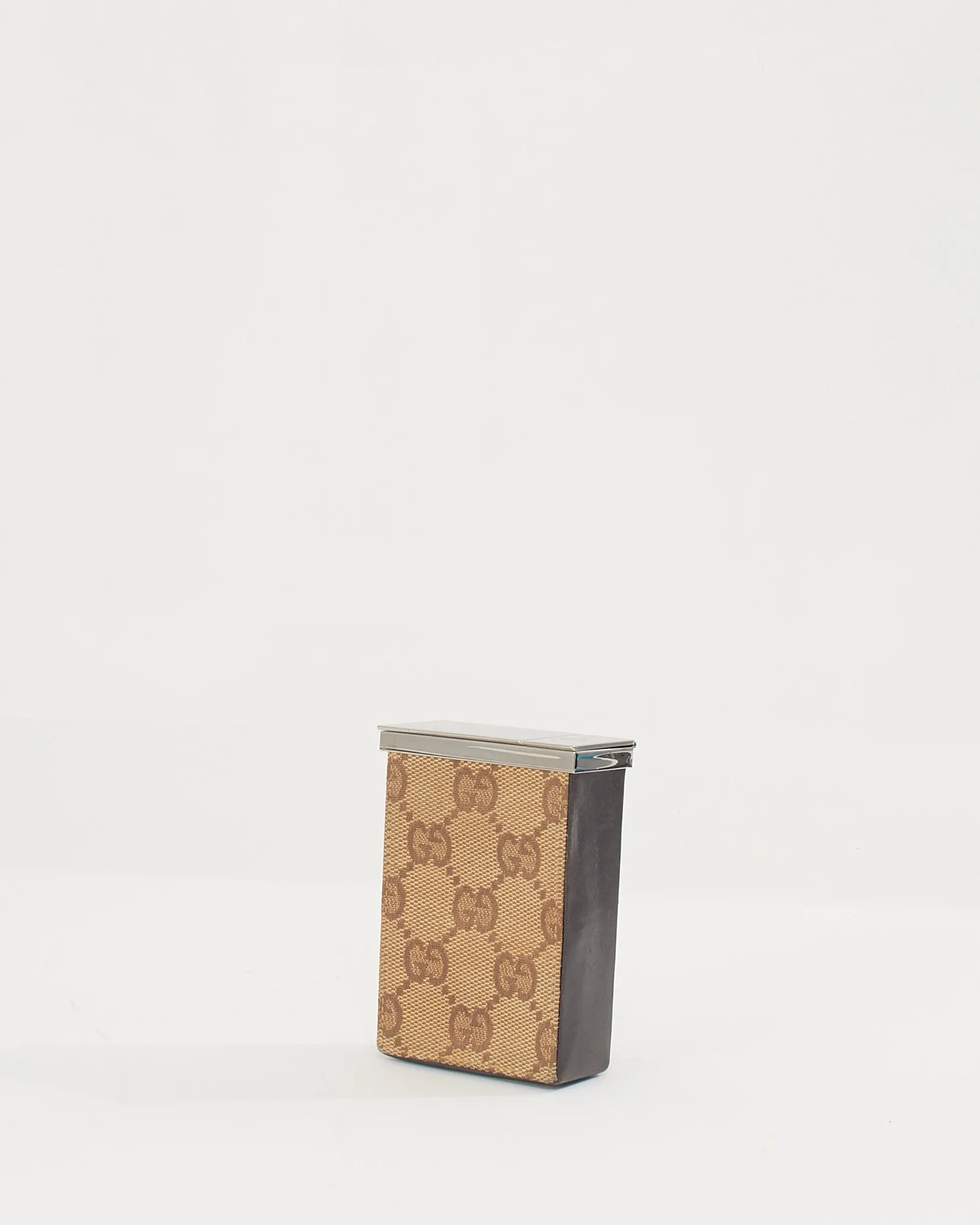 Gucci Brown Canvas Cigarette Box