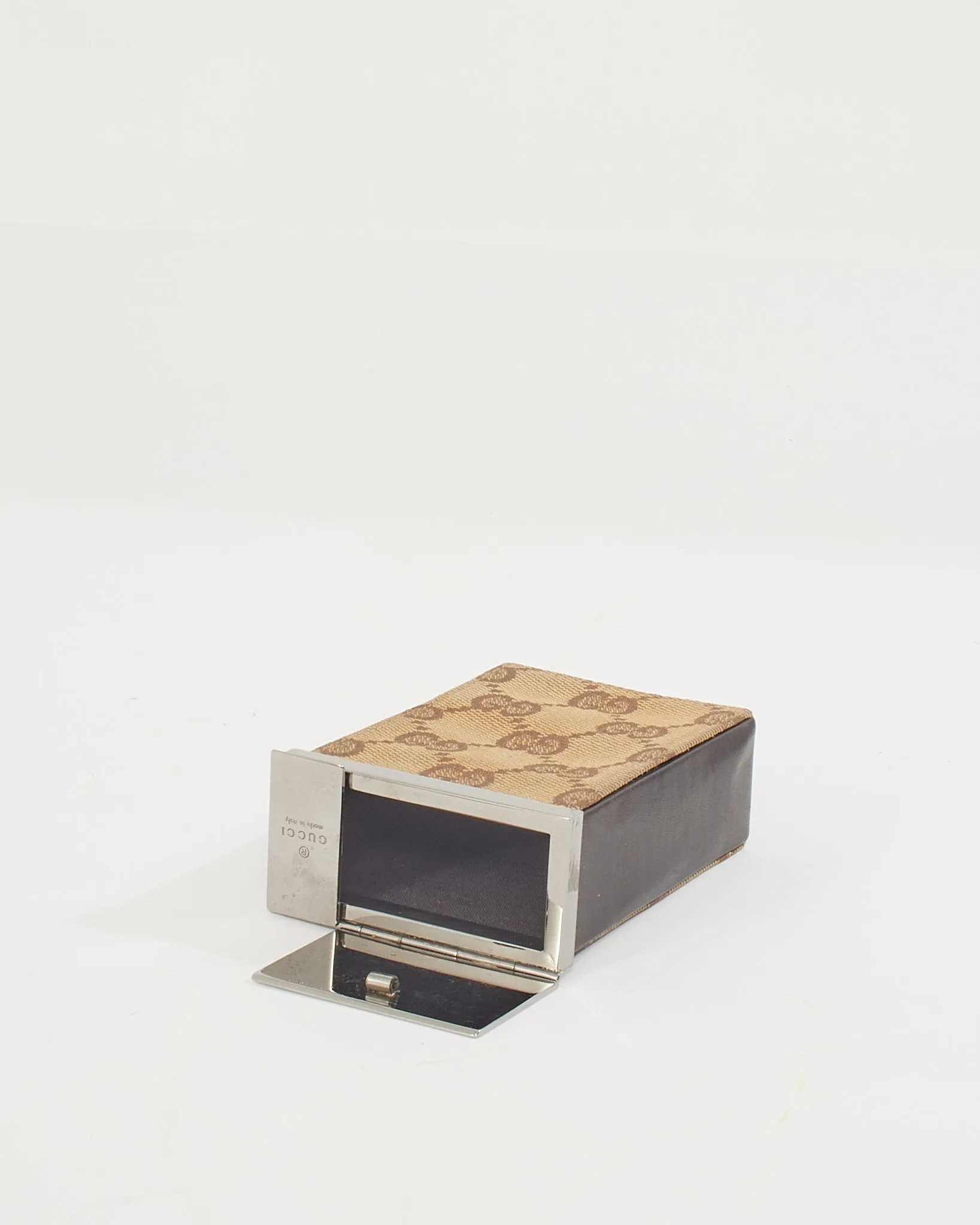 Gucci Brown Canvas Cigarette Box