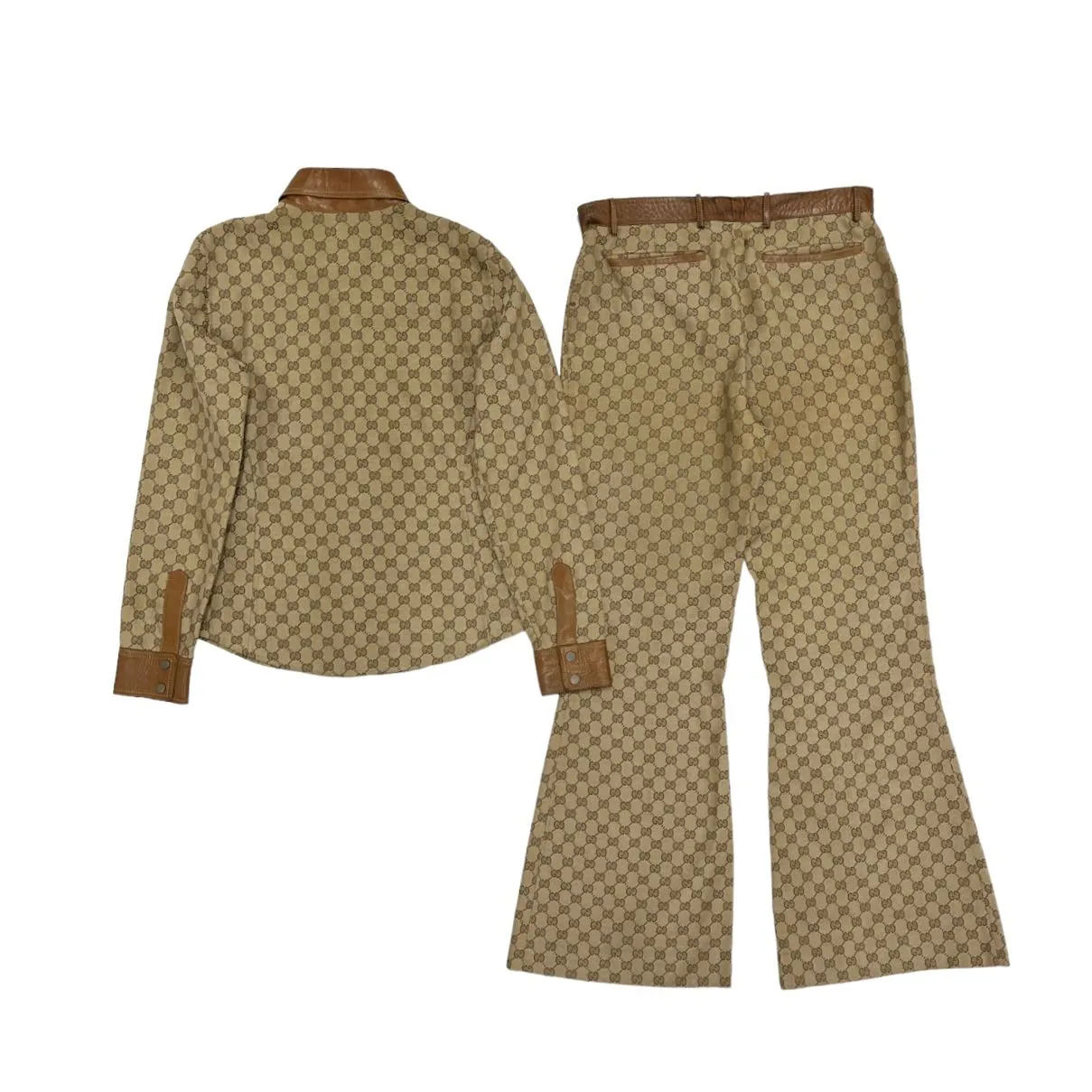 Gucci Brown Logo Pant Set