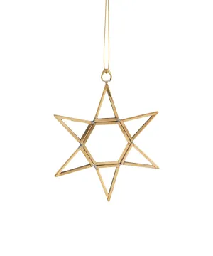 Guiding Star Brass Ornament