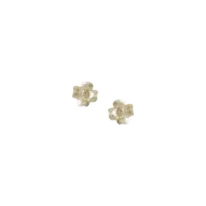 Gumamela Stud Earrings in Sterling Silver