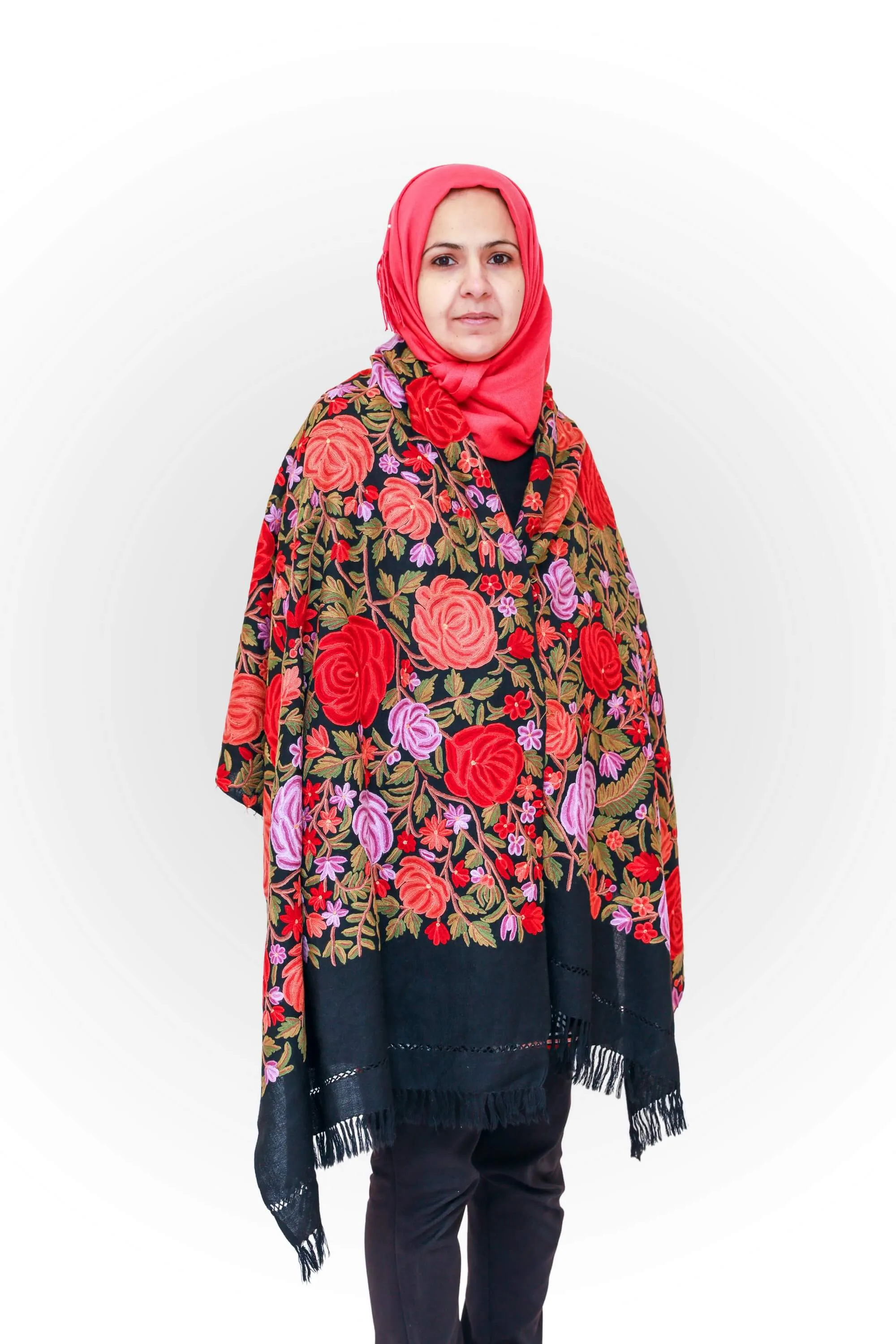 Hand Embroidery Kashmir Shawl