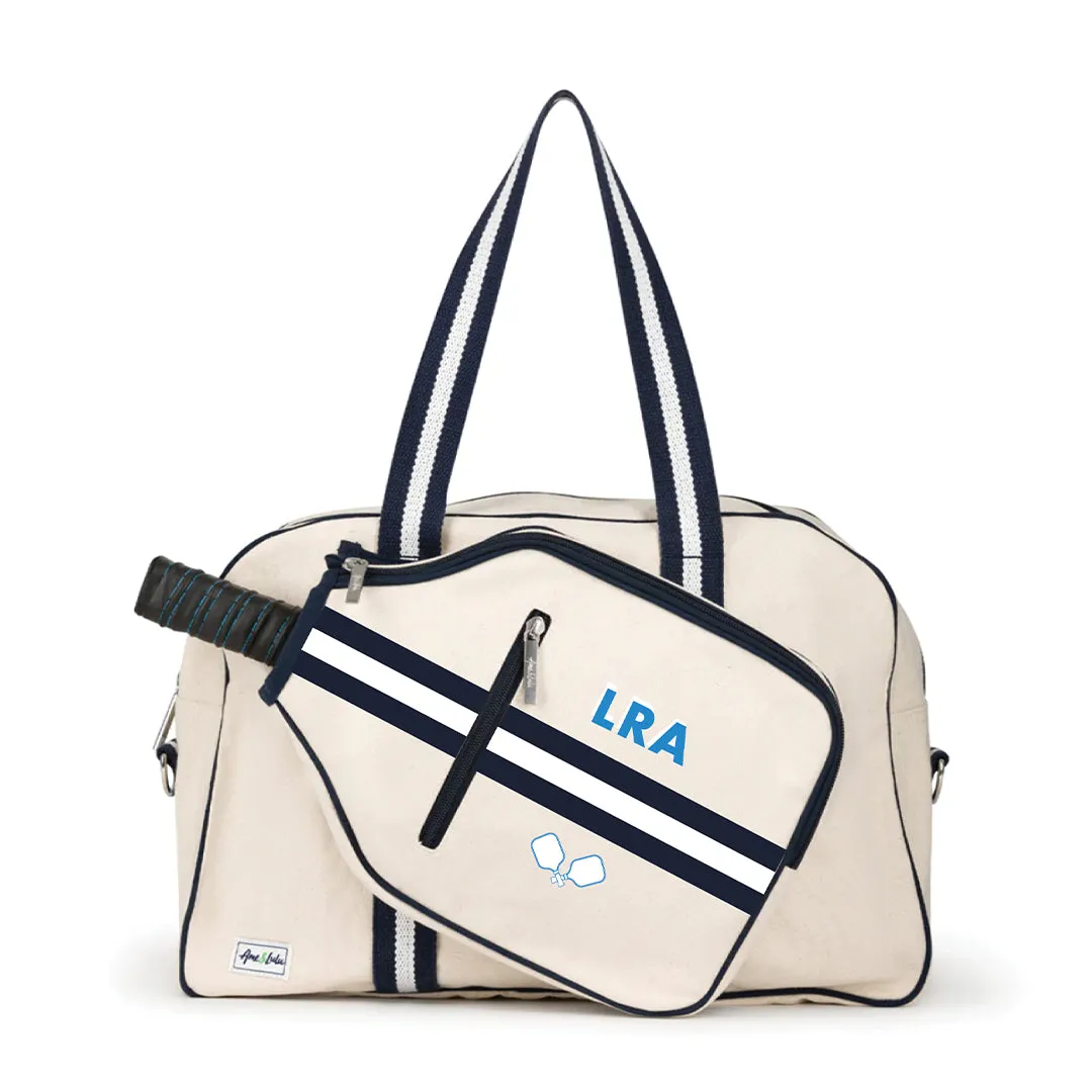 Hand Painted Hamptons Pickleball Bag