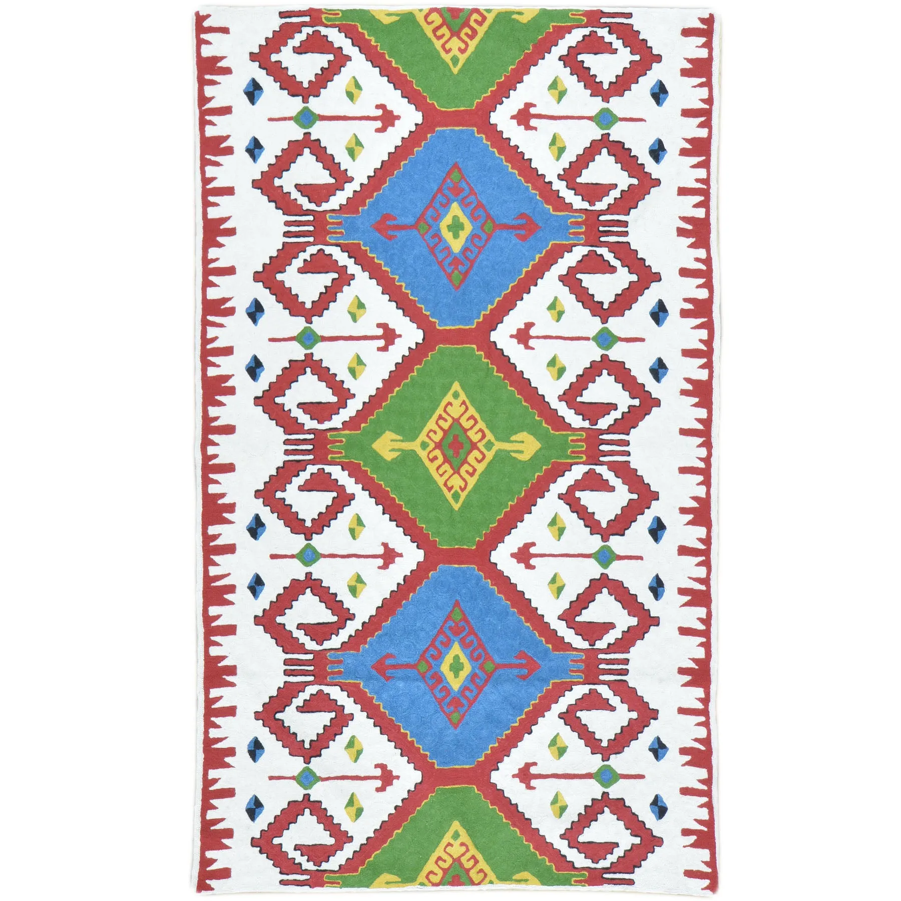Hand-Woven Kashmiri Chain-Stitched Handmade Wool Rug (Size 2.11 X 4.11) Cwral-9288