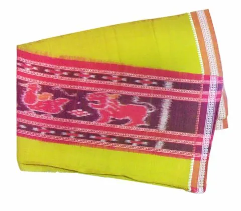 Hand woven pure cotton Mehendi Colour Gamcha