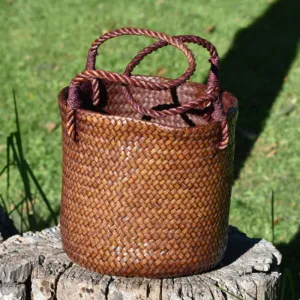 Handcrafted Tote Bag with Woven Handles | Yompai  NZ