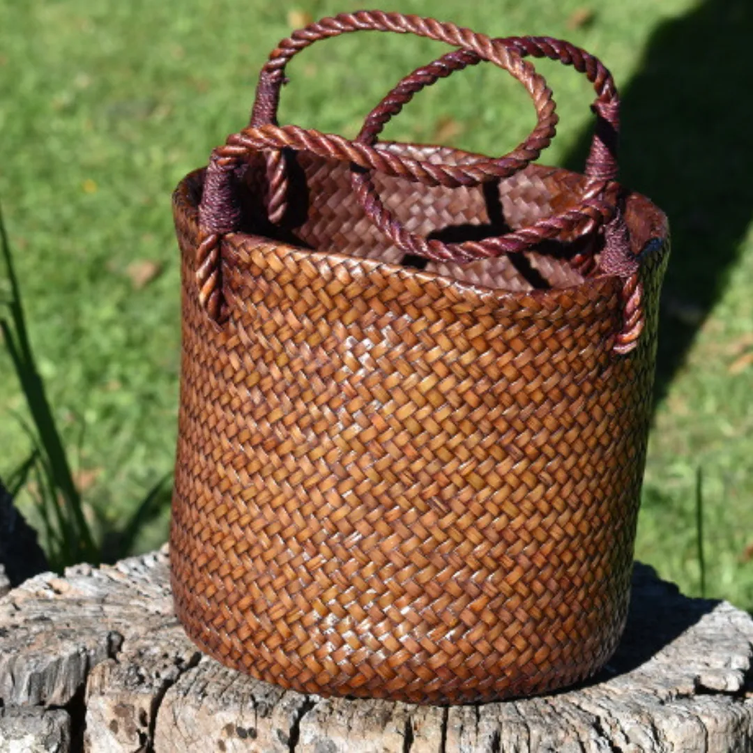 Handcrafted Tote Bag with Woven Handles | Yompai  NZ