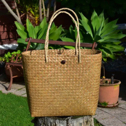 Handwoven Shoulder Bag with Woven Handles | Yompai  NZ