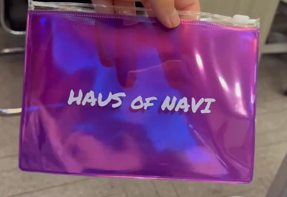 HAUS of NAVI Holographic Slide Lock Pouch