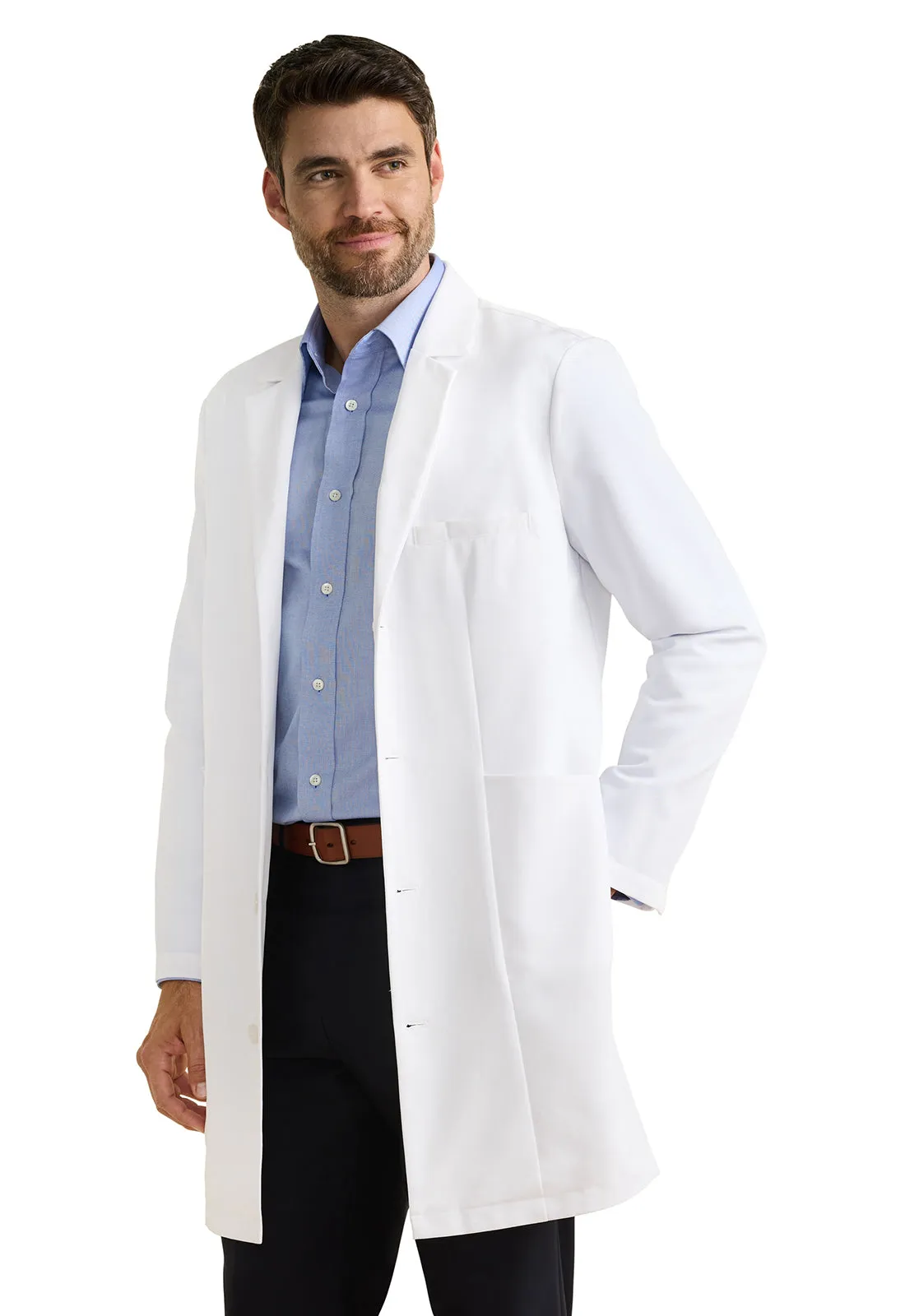 HH White Coat Lawrence Men's 37" Lab Coat White