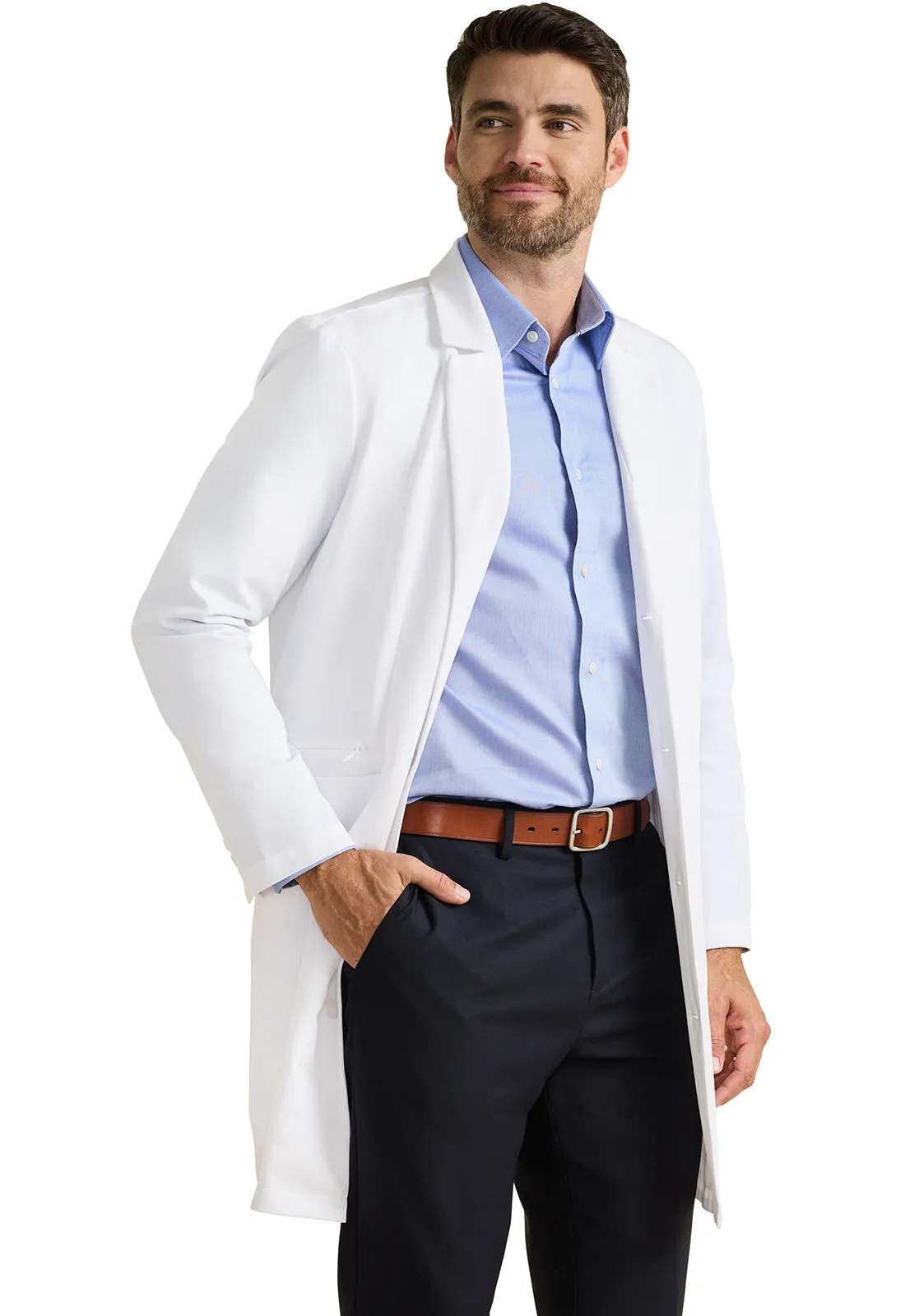 HH White Coat Lawrence Men's 37" Lab Coat White