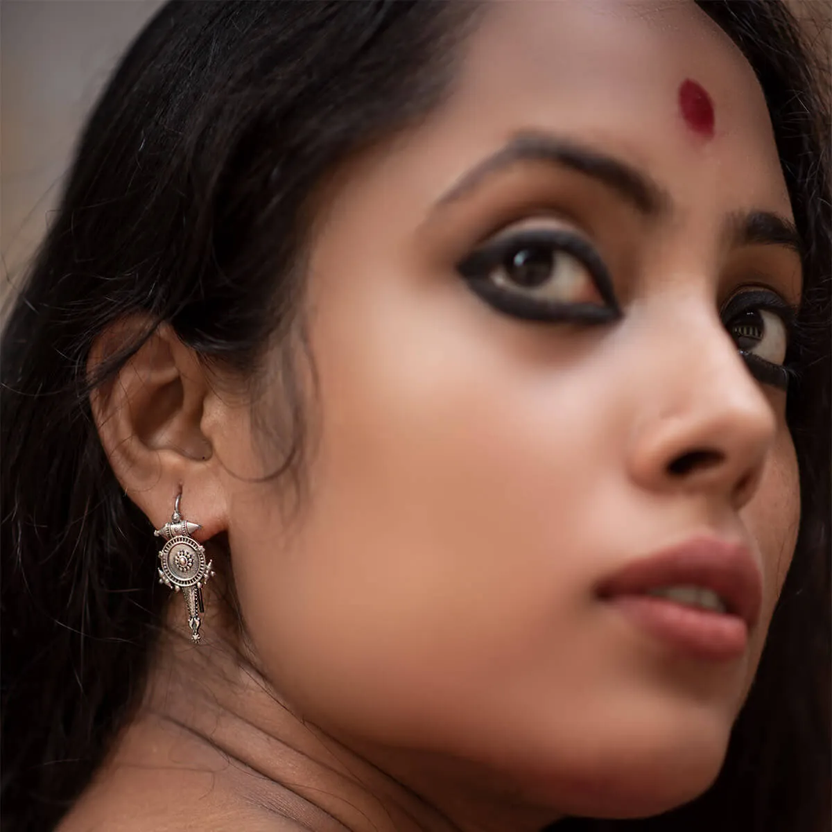 Hingora Silver Earring-Small by MOHA
