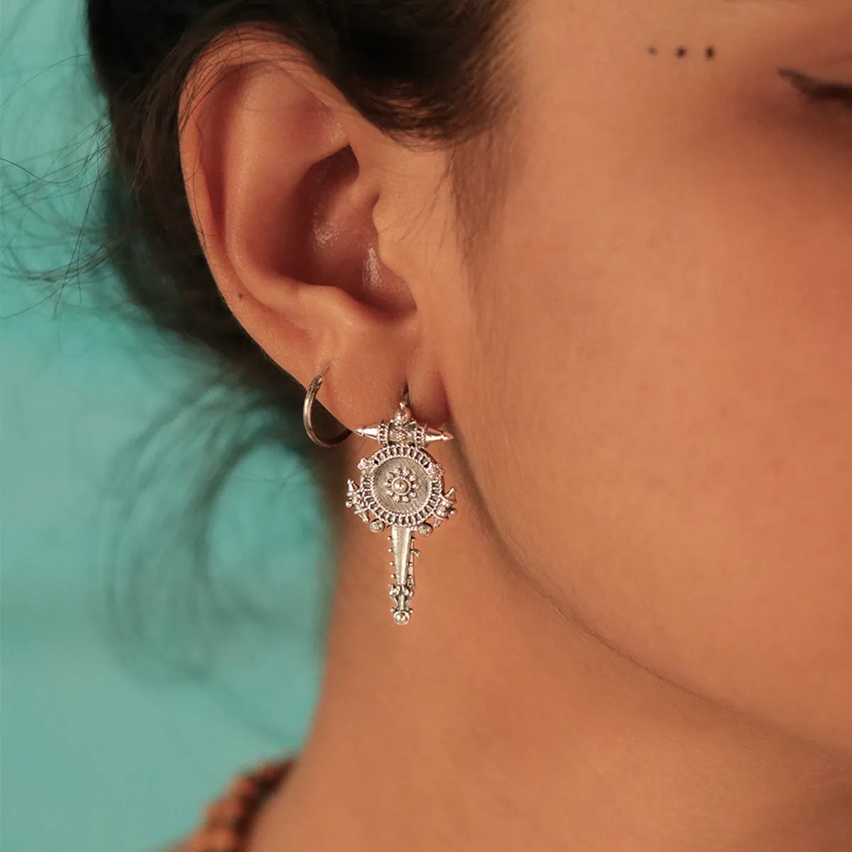 Hingora Silver Earring-Small by MOHA