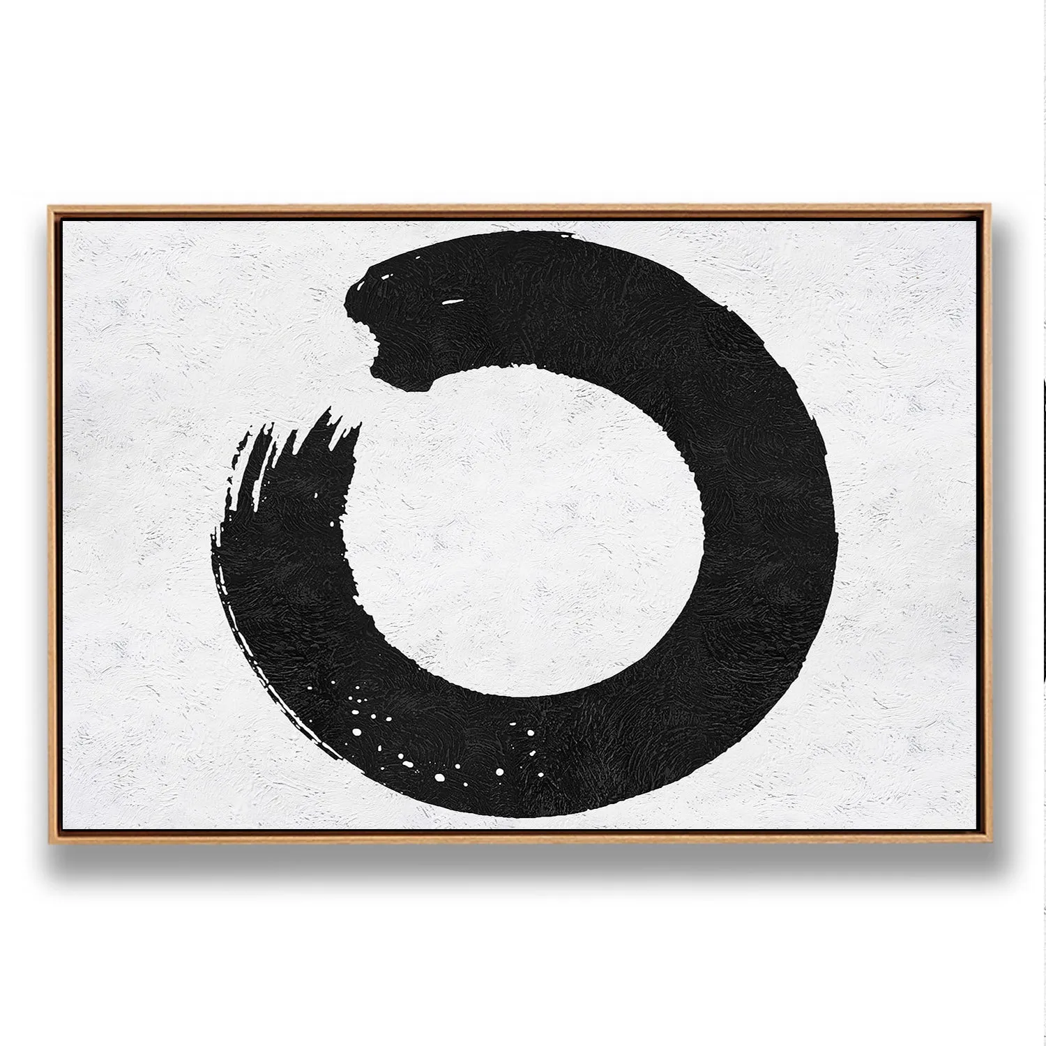 Horizontal Minimalist Circle Art MN15C