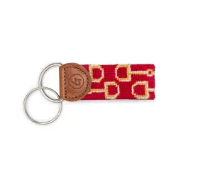 Horse Bits Needlepoint Keychain