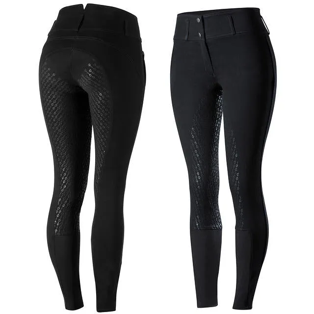 Horze Daniela Ladies Full-Seat Gel Breeches (Black)