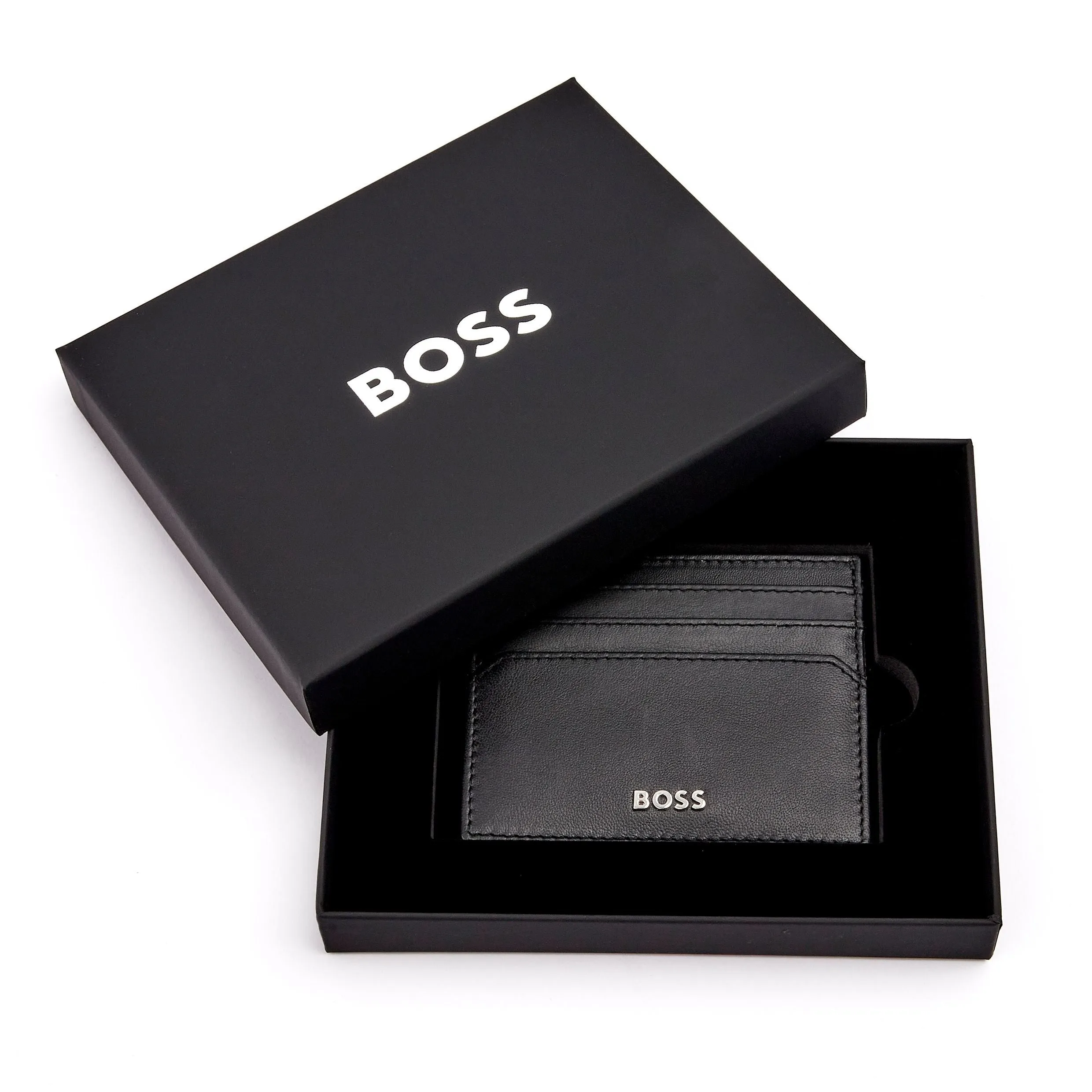 HUGO BOSS HLF403A-Card holder trifold Classic Smooth Black