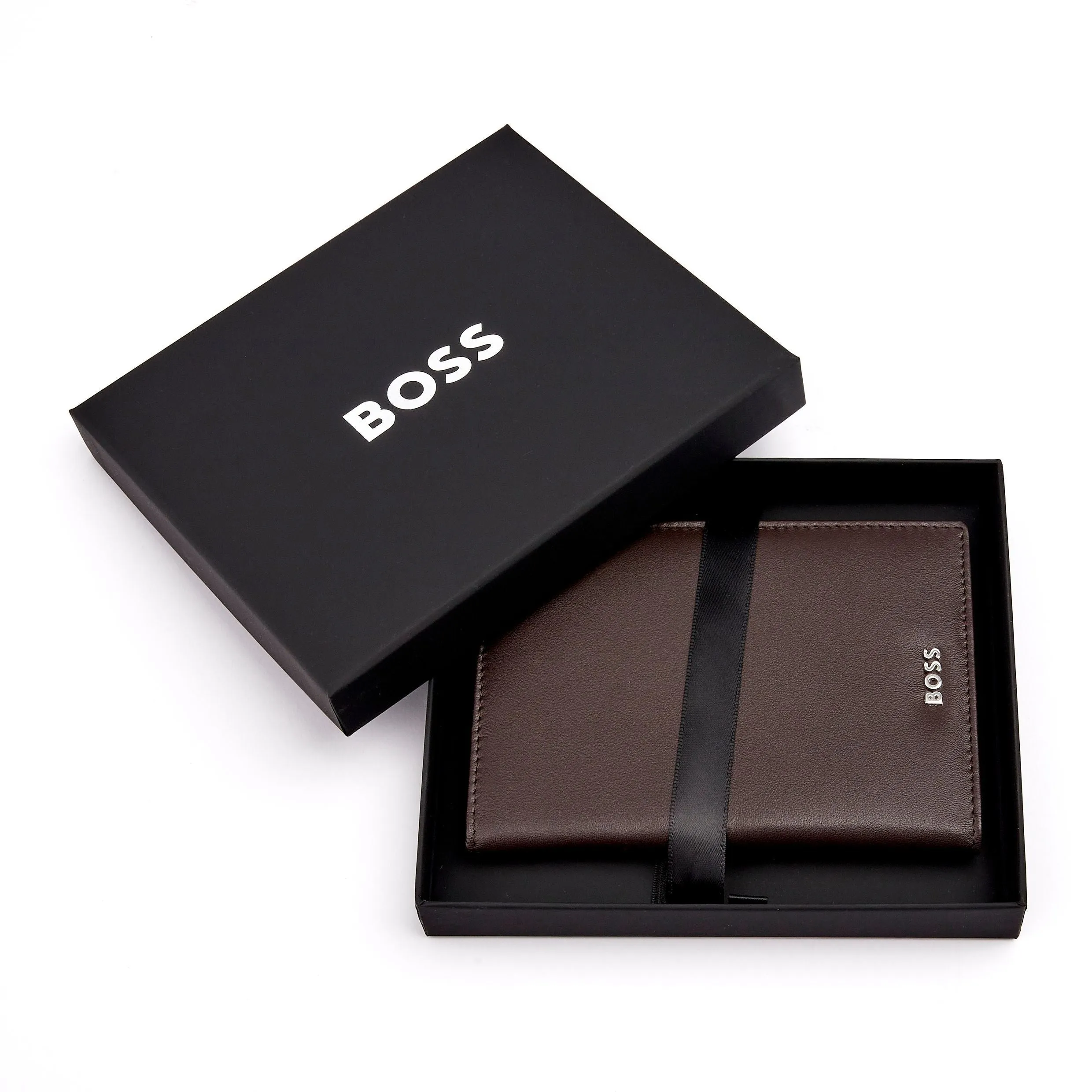HUGO BOSS HLP403Y-Passport holder Classic Smooth Brown