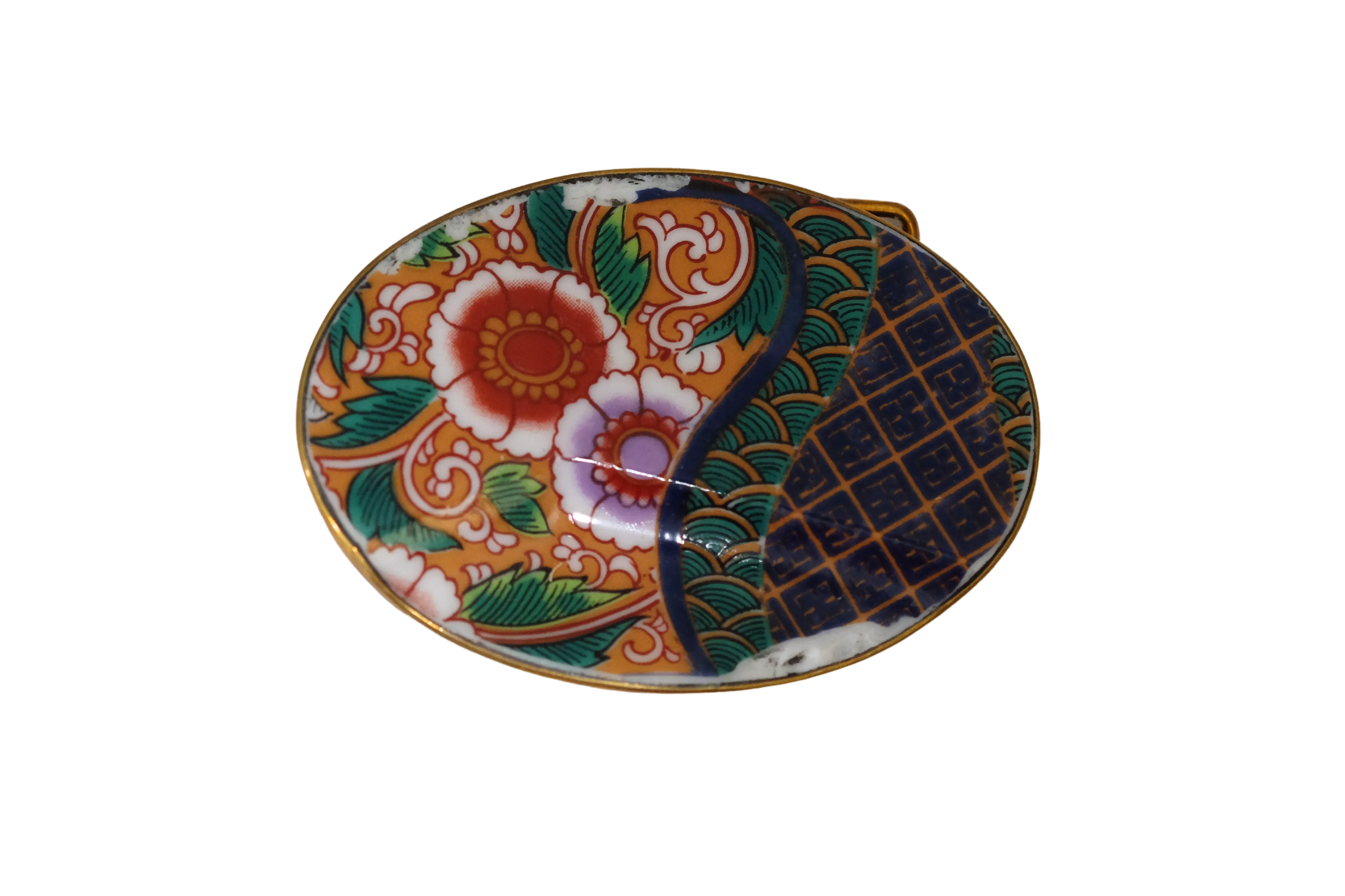 Imari Swirl Belt Buckle