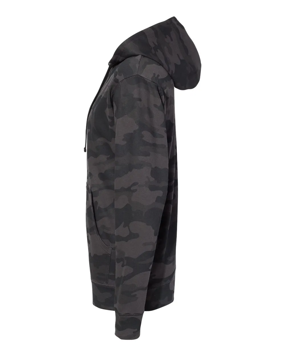 Independent Trading Co. Midweight Hooded Sweatshirt Black Camo