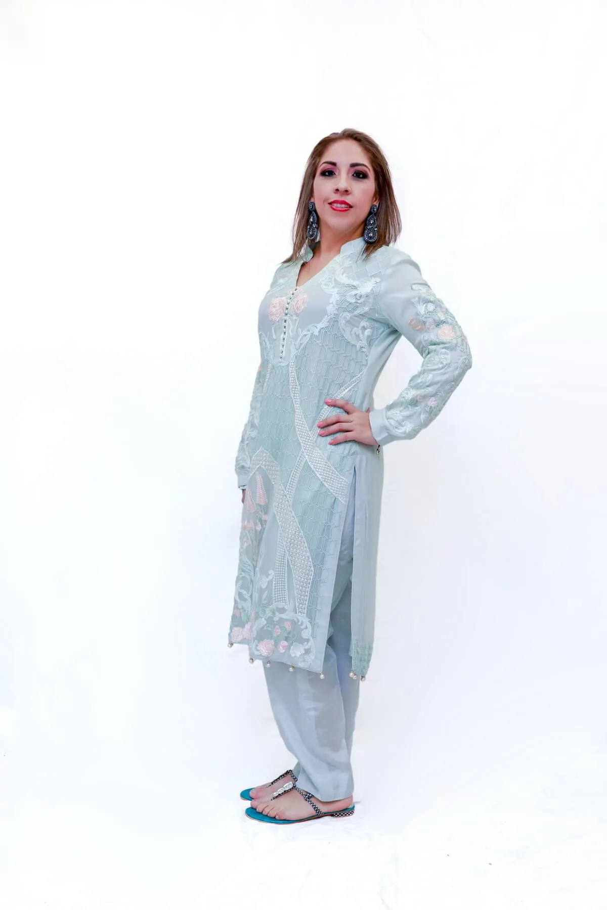 Indian Pakistani Embroidery Dress