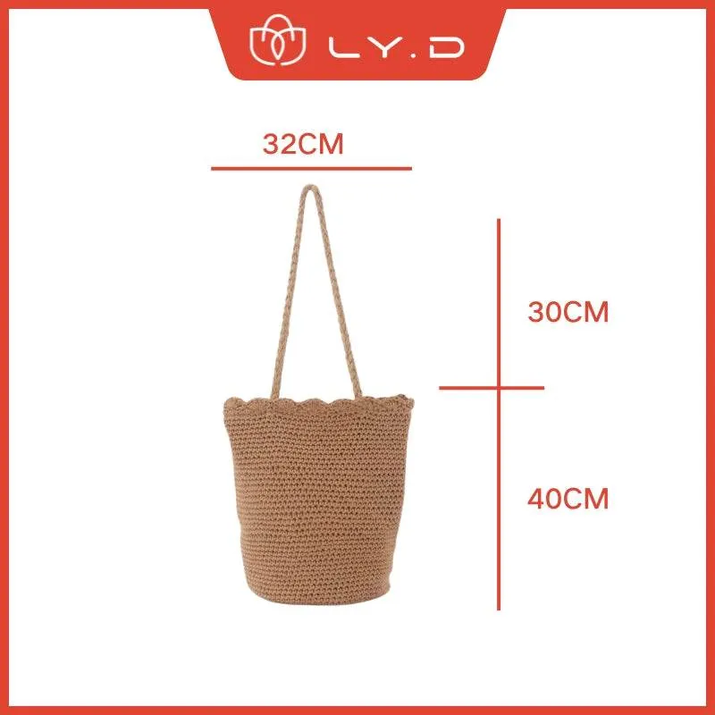 Inner Korean 35x30cm &amp; Checked Hassle-free returns New Style Ready QC Pocket Shoulder | Cotton Stock Tote – Smart with Handwoven Bag