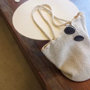 Inner Korean 35x30cm &amp; Checked Hassle-free returns New Style Ready QC Pocket Shoulder | Cotton Stock Tote – Smart with Handwoven Bag