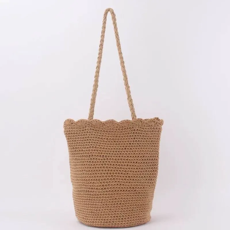 Inner Korean 35x30cm &amp; Checked Hassle-free returns New Style Ready QC Pocket Shoulder | Cotton Stock Tote – Smart with Handwoven Bag