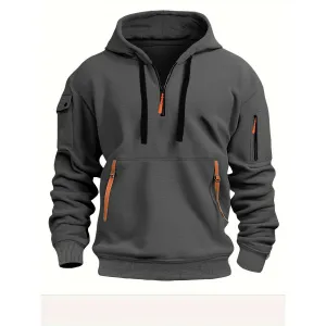 INSTOCK-pocket zipper hoodie