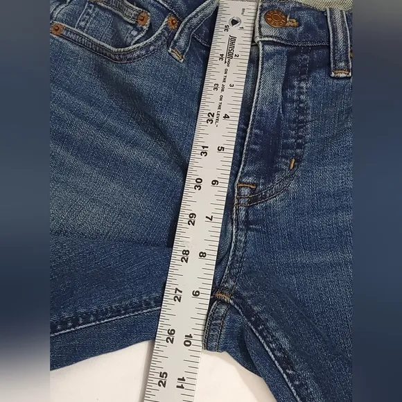 J. Crew Mid-Rise Flare Crop Jean in Signature Stretch Women's Size 24 Petite