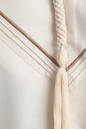 J101 Champagne Boys Pleated Emirati Thobe