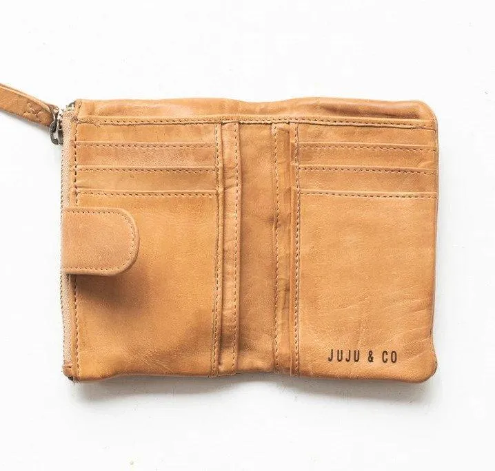 JUJU & CO Small Capri Wallet - Natural Leather