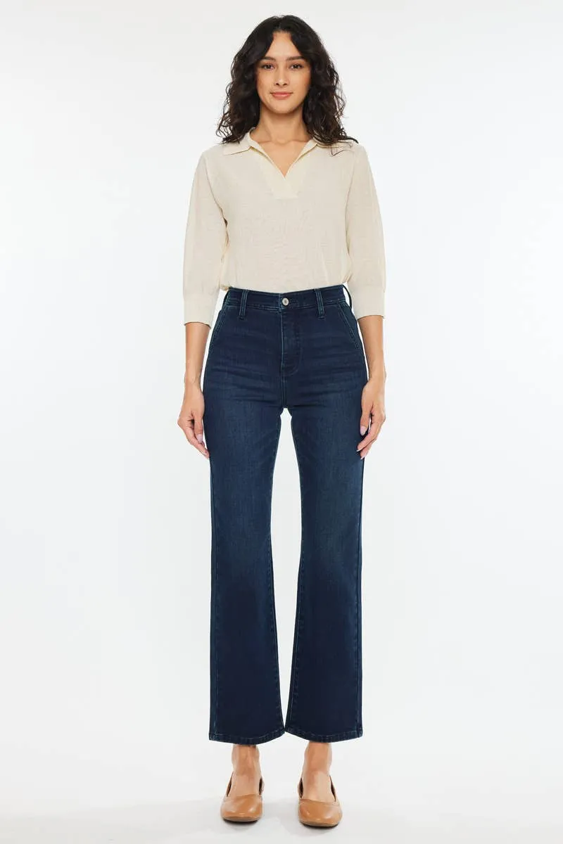 KANCAN Benji Fleece Straight Dark Jeans