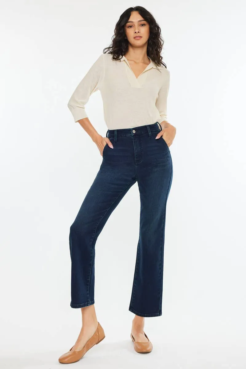 KANCAN Benji Fleece Straight Dark Jeans