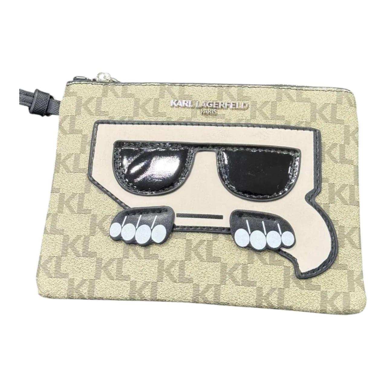 Karl Lagerfeld Monogram Pouch – Classic KL Icon Edition 👓🖤