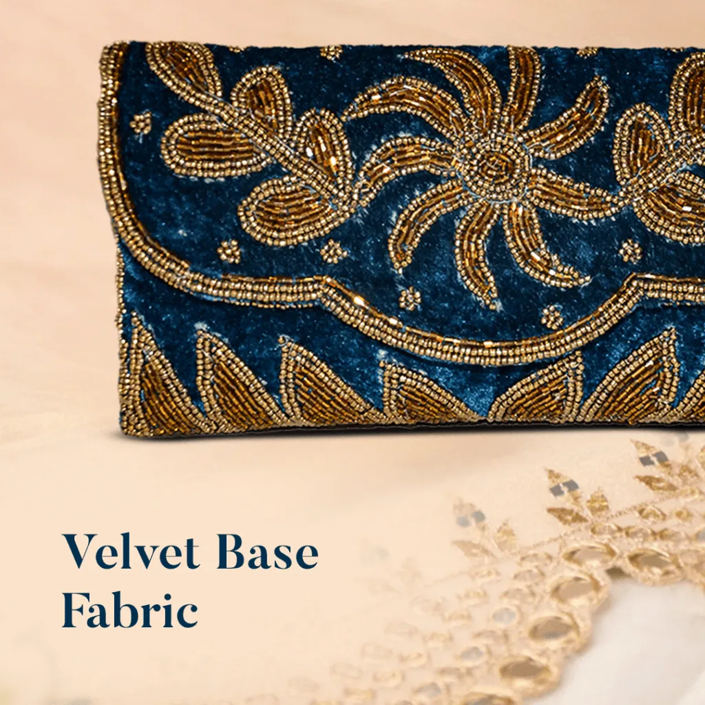 Khawaish Teal Flap Bag