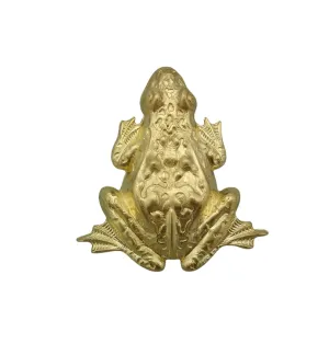 Large Frog  Brass Stamping Ornament   Jewelry Findings.