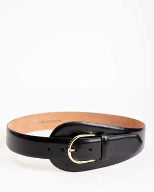 large tab belt - black