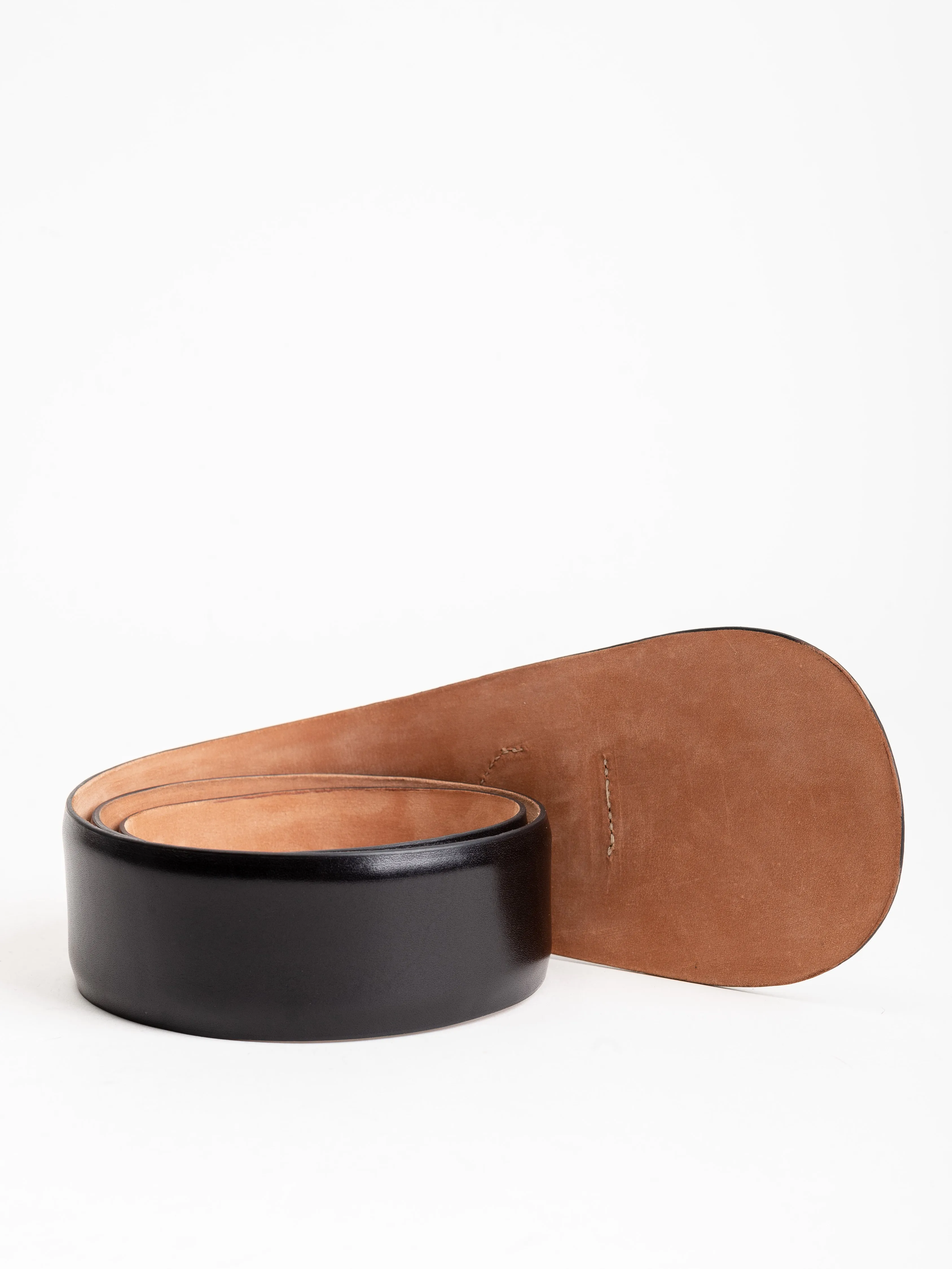 large tab belt - black
