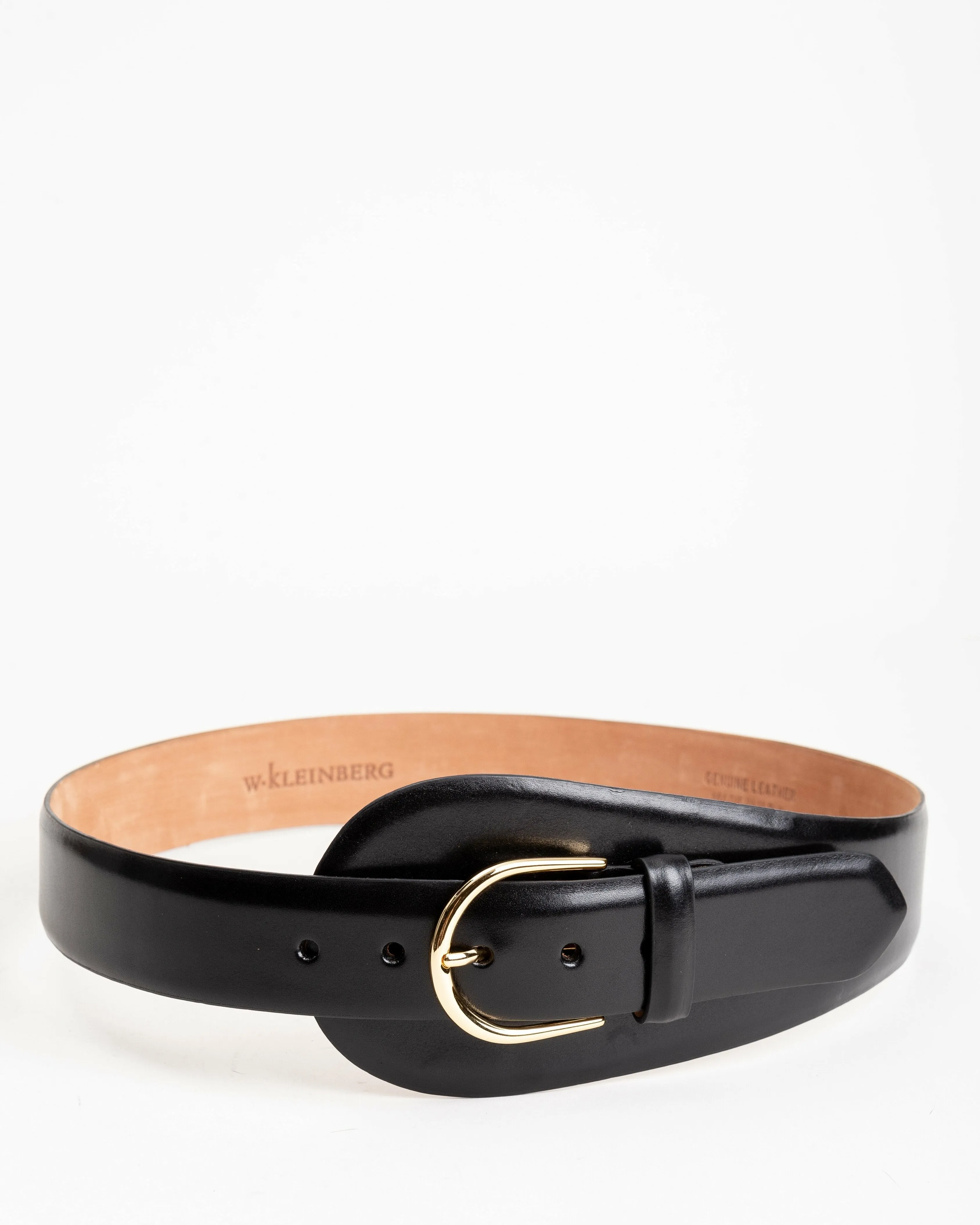 large tab belt - black
