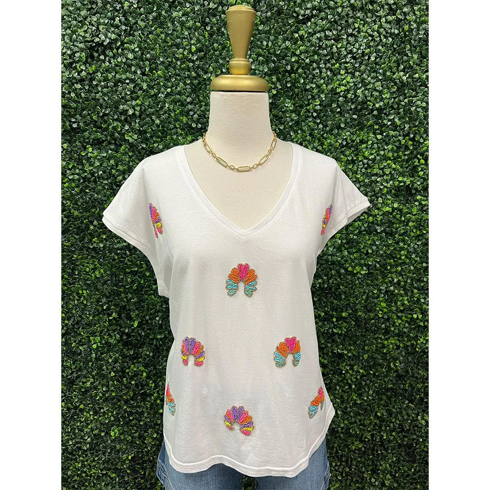 Leilani Beaded T-Shirt