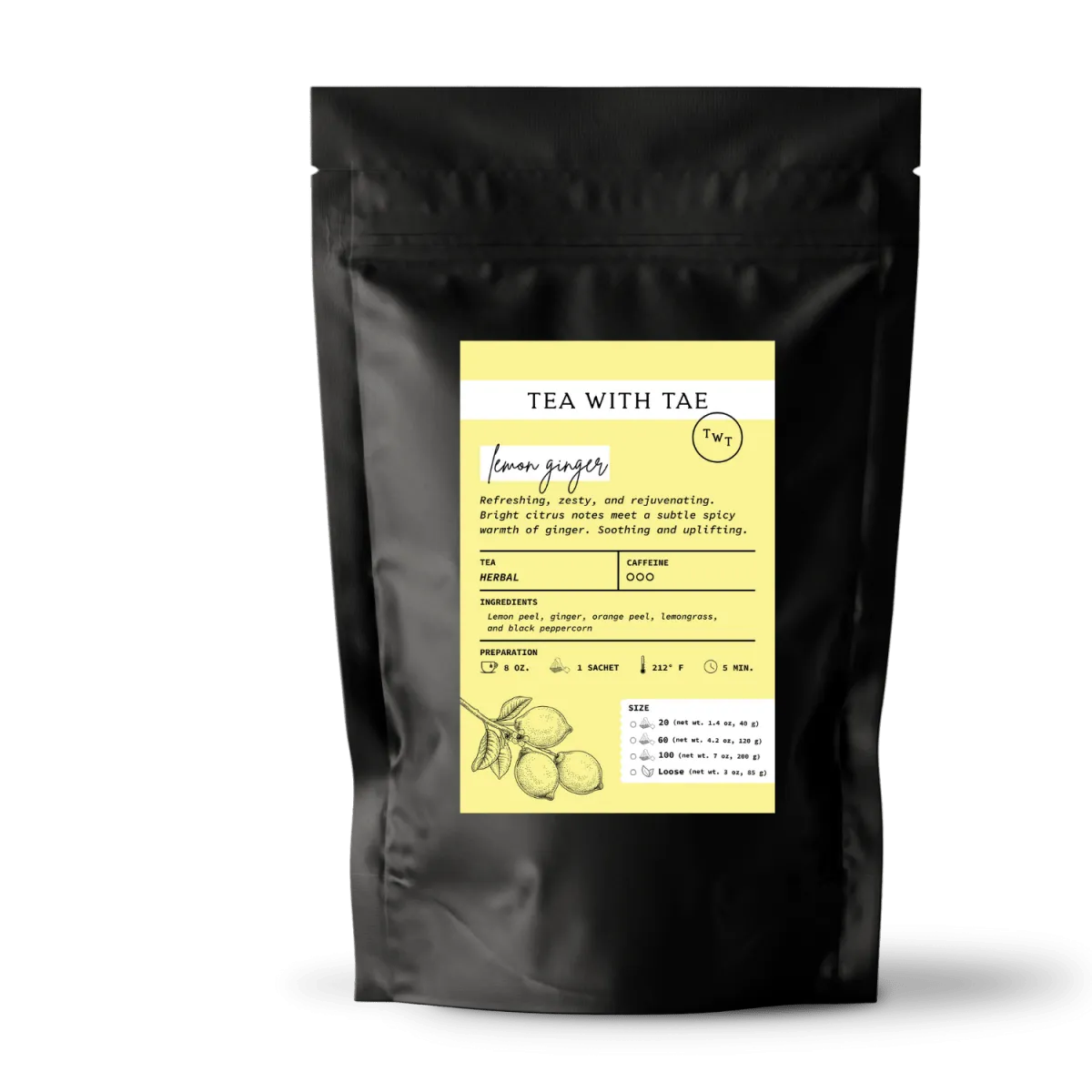 Lemon Ginger Pouch