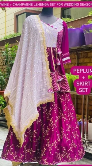Lilac & Wine Lehenga