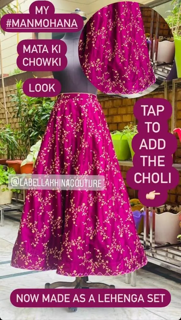 Lilac & Wine Lehenga