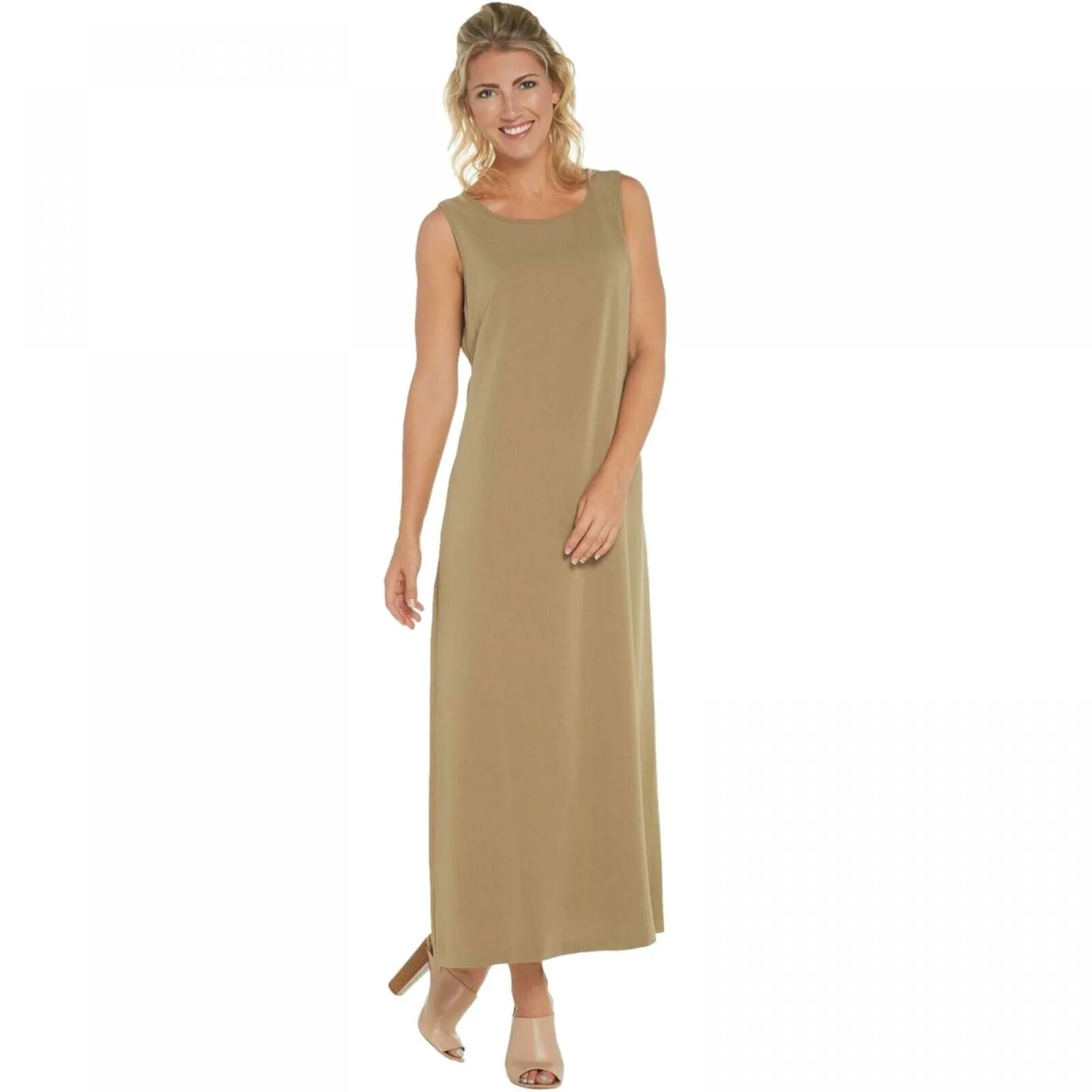 Linea by Louis Dell'Olio Women's Petite Sleeveless Maxi Dress