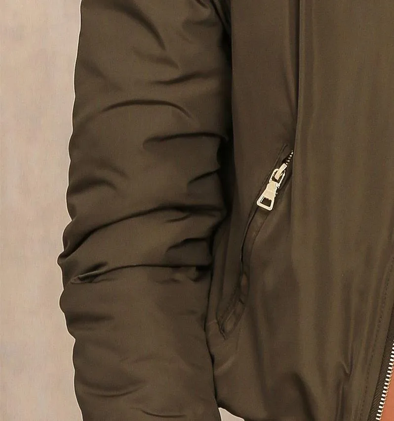 Live Today Bomber Jacket - Army Green